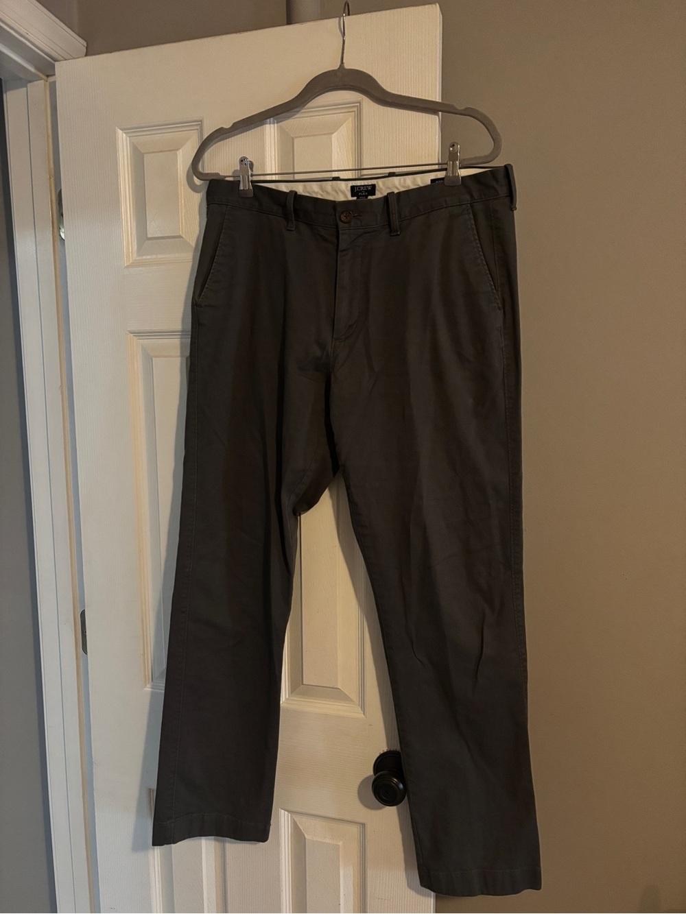 J. Crew men’s Straight Chino Pants - Charcoal Gray